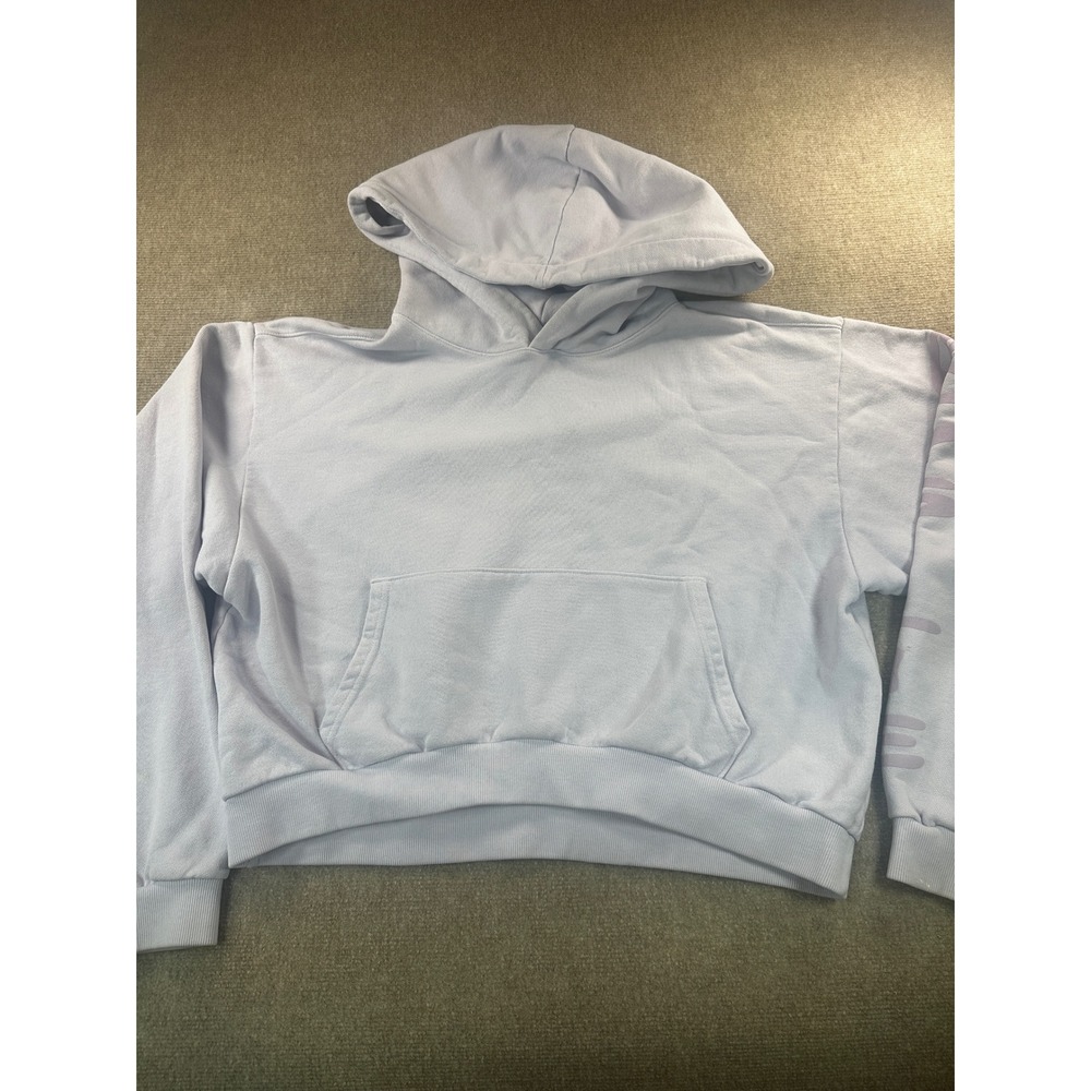 Boys Lie OSO Lavender Purple Cropped Hoodie Angel Cherub Graphic Sweatshirt OS